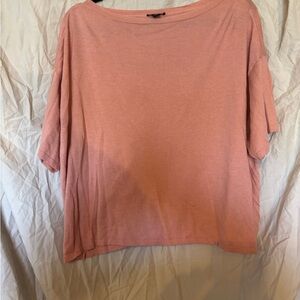 Ann Taylor blush sweater top, Women's Pink Top, square neck size large